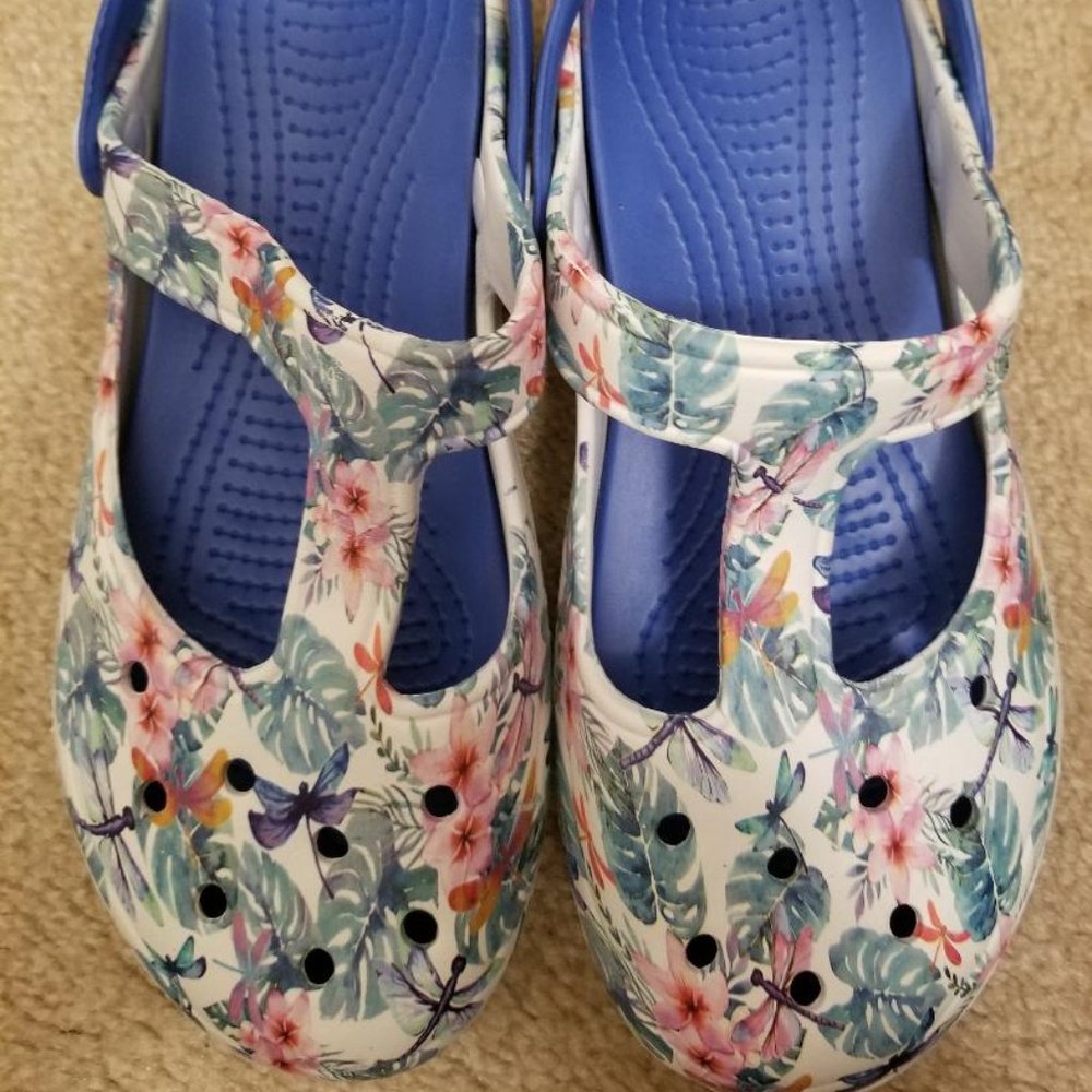 Tropical Delight Mary Jane Clogs